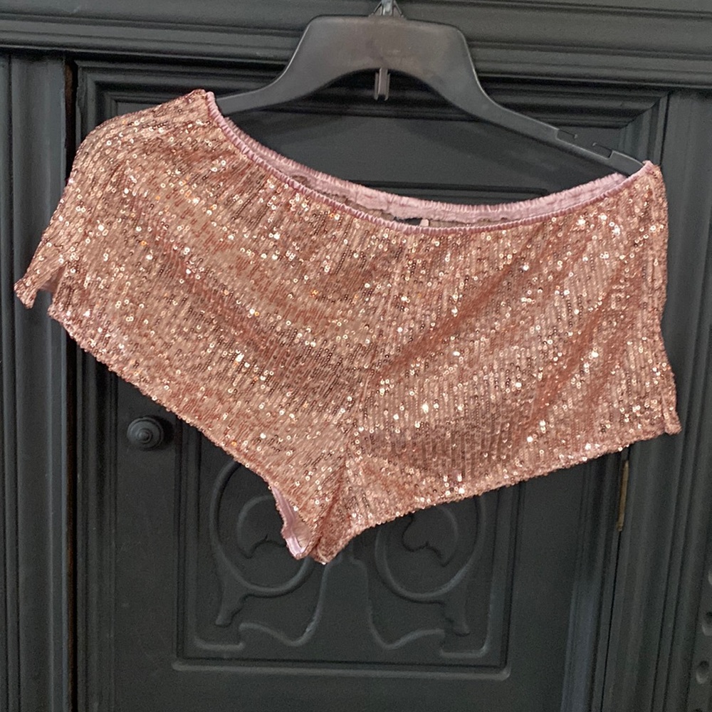 Victoria’s Secret sequin shorts!